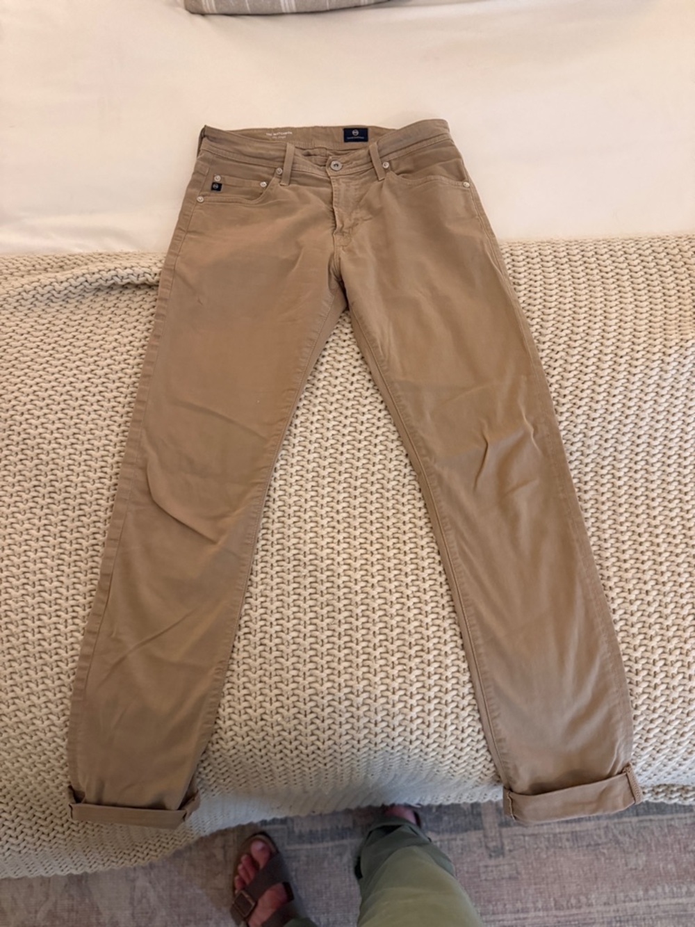 AG Adriano Goldschmied Men’s Tan Chinos